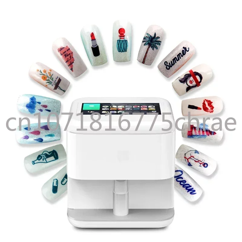 Portable Digital Intelligent Nail Art Printer 3D Touch Screen Mobile Nail Printing Machine with Wifi Manicure Nail Art Equipment