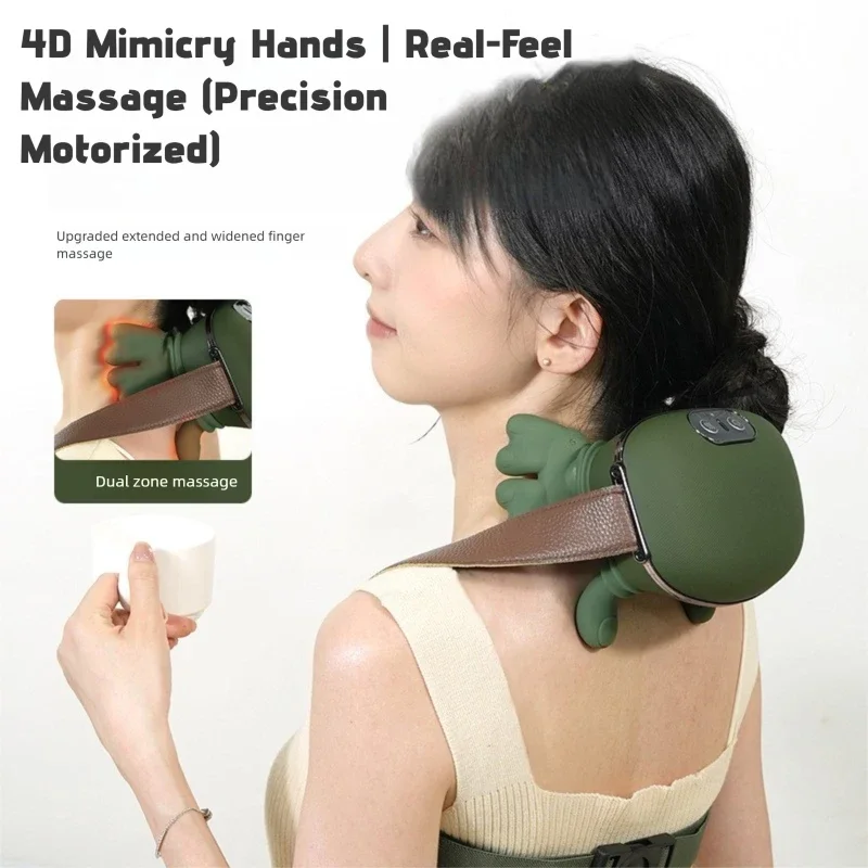 

Массажер для шеи и плеч, электрические массажеры для спины с подогревом, массажная подушка для разминания мышц для шеи, талии, ног, тела, маска с подогревом