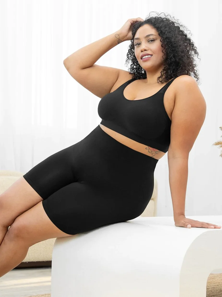 Women High Waist Shaper Shorts Belly Control Body Slimming Control Shapewear Silicone Non-Slip Lingerie Waist Trainer 009