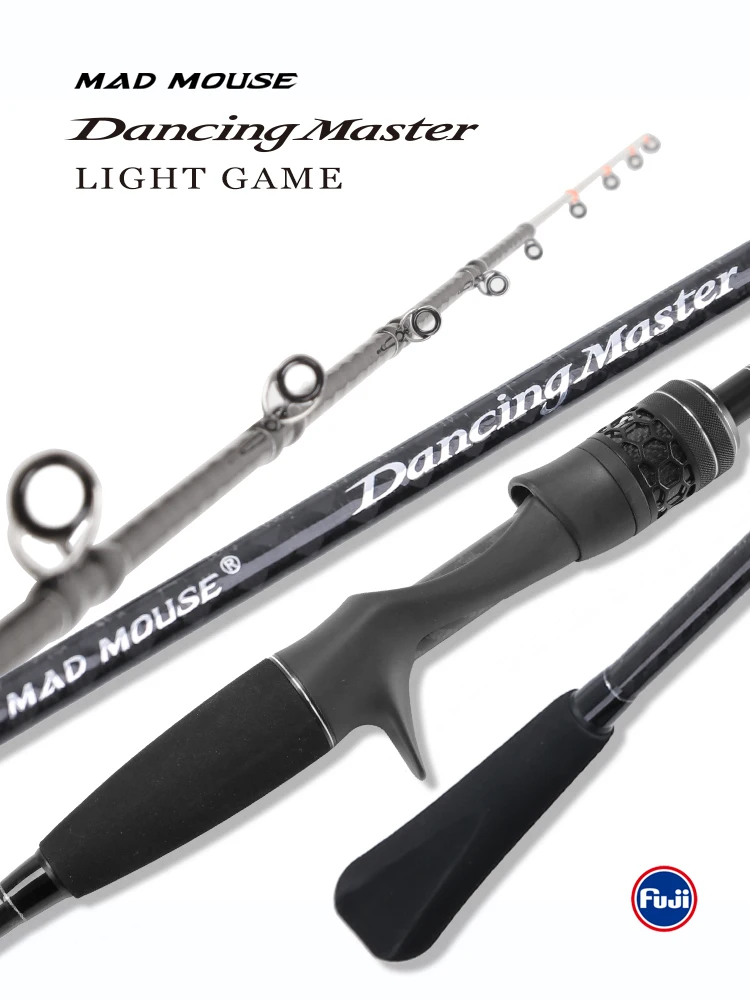 madmouse japones fuji pecas luz jogo rod danca mestre 18m fundicao polvo choco lula barco oceano pesca rod 01