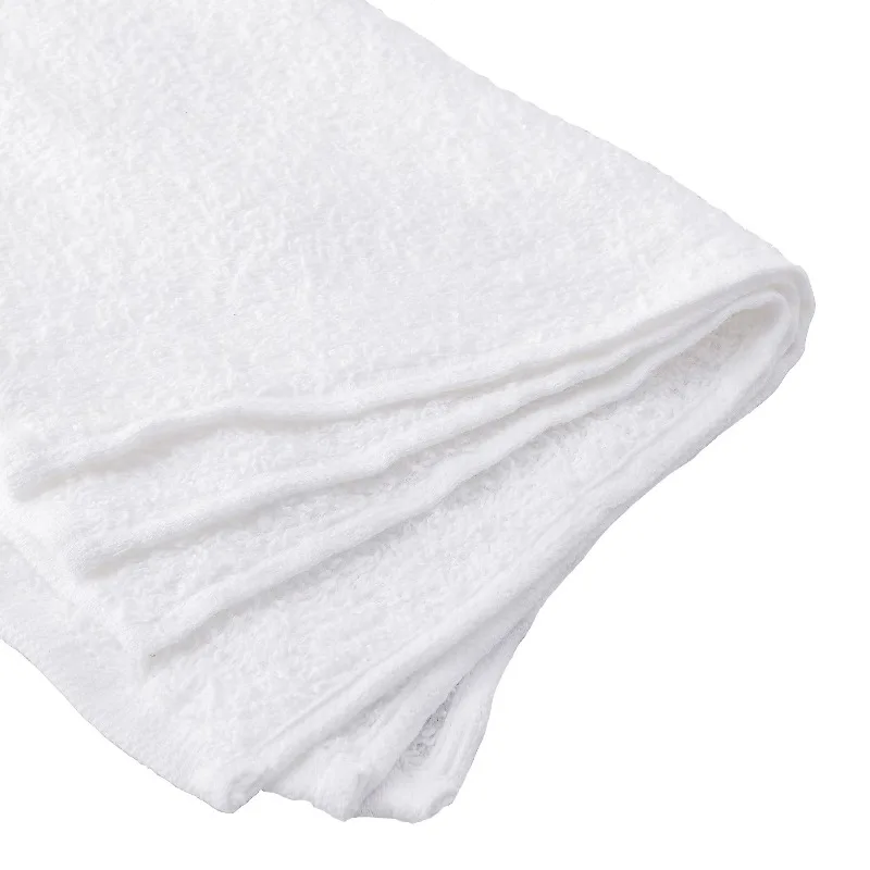 Terry Towels, 100% Cotton, 14 in x 17 in, White, 6-Pack