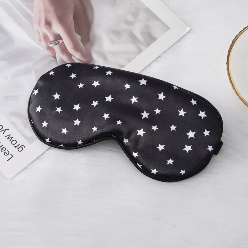 Adjustable Silk Star Spot Sleep Mask Lunch Break Travel Home Sleep Aid Eyeshade Men And Women Sleeping Eye Mask Eye Shade Cover