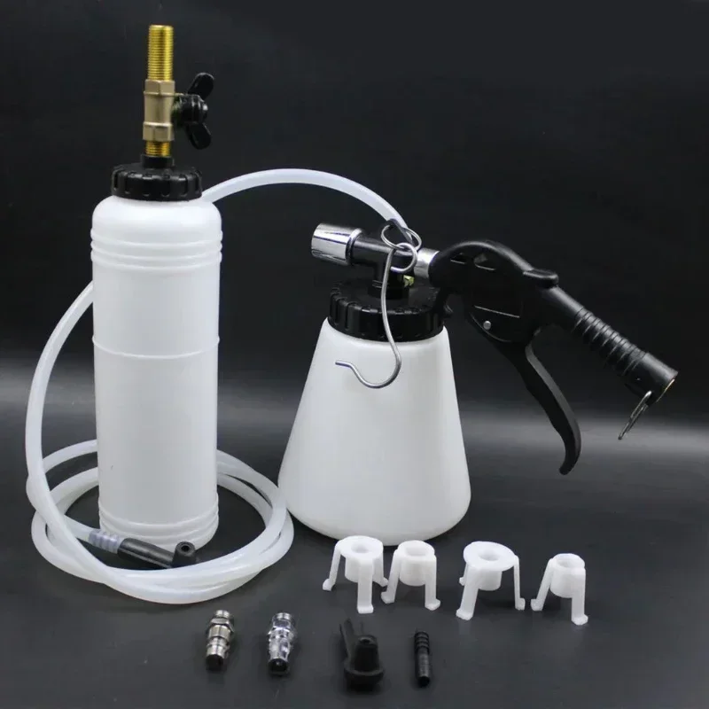 1L 0.75L Capacity Car Brake Bleeder Pumping Fluid Pump Kit Oil Change Purge Tank Tubes Repair Tools Truck Automobile Accessories