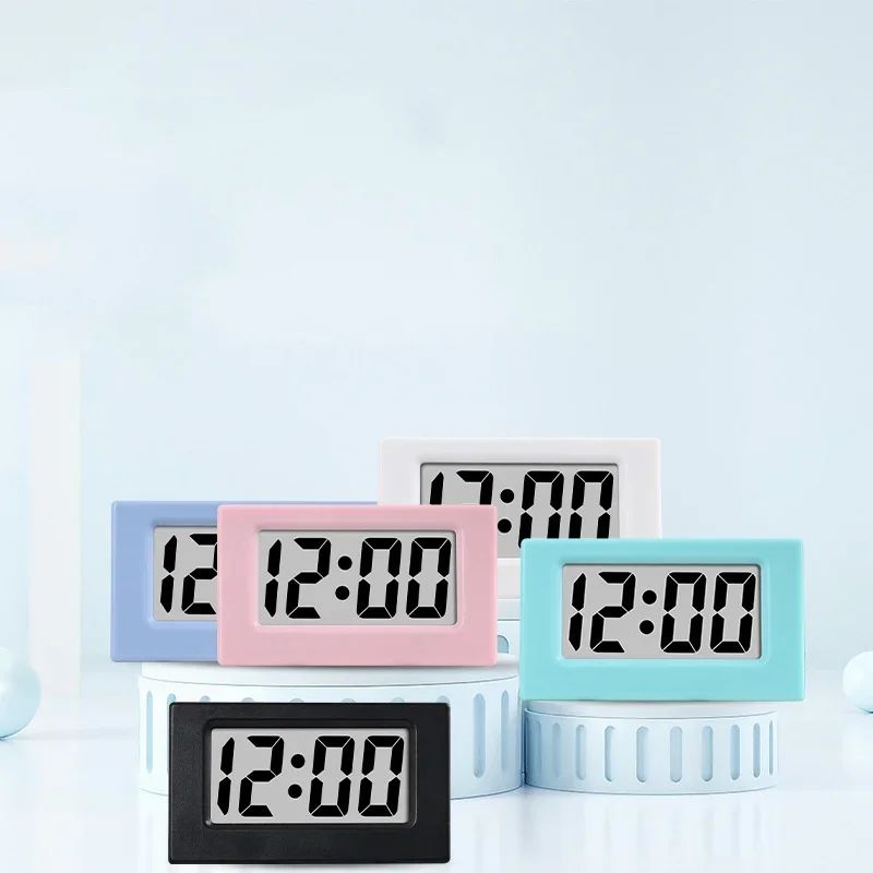 Hot Sale Mini LCD Desk Clock LR1130 Battery Powered Portable 12-Hour Time Date Electronic Table Clock for Travel Car Bedroom