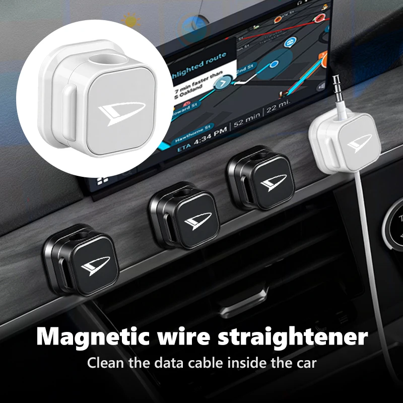 Organizador Magnético de Cables, Clip para Cables, Soporte para Cables de Cargador USB, Gestión de Cables para Daihatsu Terios, Sirion, Mira, Materia, Terios