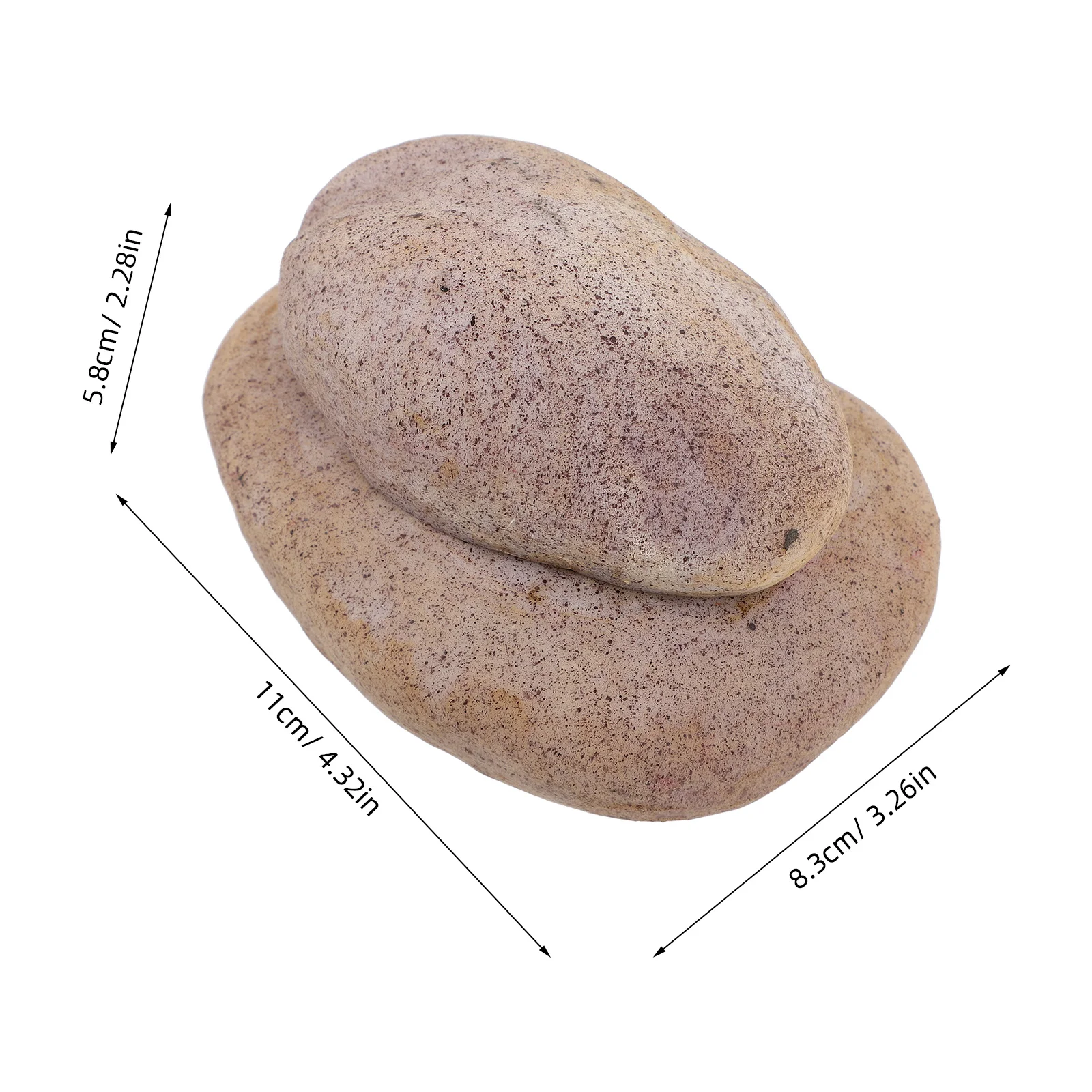 مقلد حجر مفتاح مخفي صندوق الراتنج في الهواء الطلق حديقة مفتاح حامل ساحة حقيبة للتخزين للمفاتيح الغيار مخفي مقاوم للماء #3