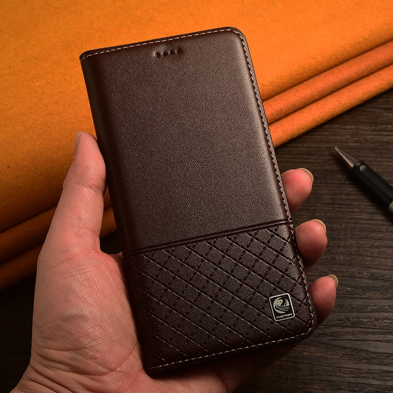 Napa Below Grid Genuine Leather Flip Case For Infinix Zero 20 30 40 X Pro Neo Ultra 4G 5G 2022 2023 Phone Cover Card Cases view 6