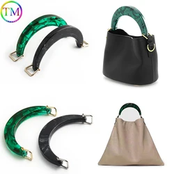 Amber Bags Handles Durable Resin Handle Purse Plastic Bag Handles For Women Handbags Purse Frame Replacement Bags Accessories