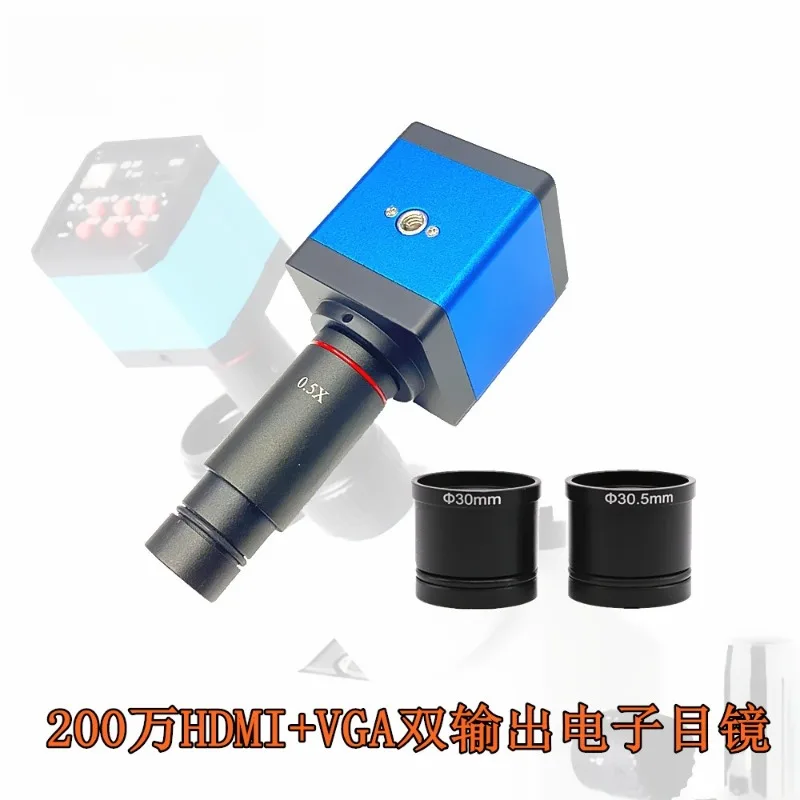 High Definition 1080P Electronic Microscope Eyepiece Dual Interface Output Camera for Biological Stereo Metallurgical Microscope