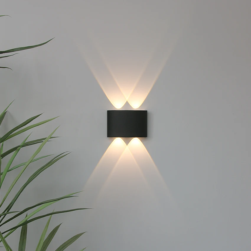 Imagem -05 - Outdoor Waterproof Led Wall Light Ip65 Varanda Jardim Lâmpada de Parede Interior Quarto Cabeceira Decoração Lâmpada de Iluminação de Alumínio