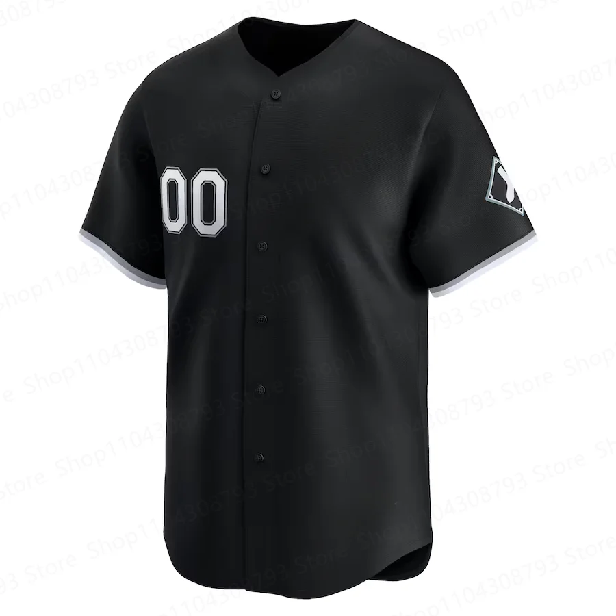 Custom 2024/25 Stitched Bo Jackson Luis Robert Jr. Yoán Moncada Andrew Vaughn Andrew Benintendi White Sox White Black Jersey