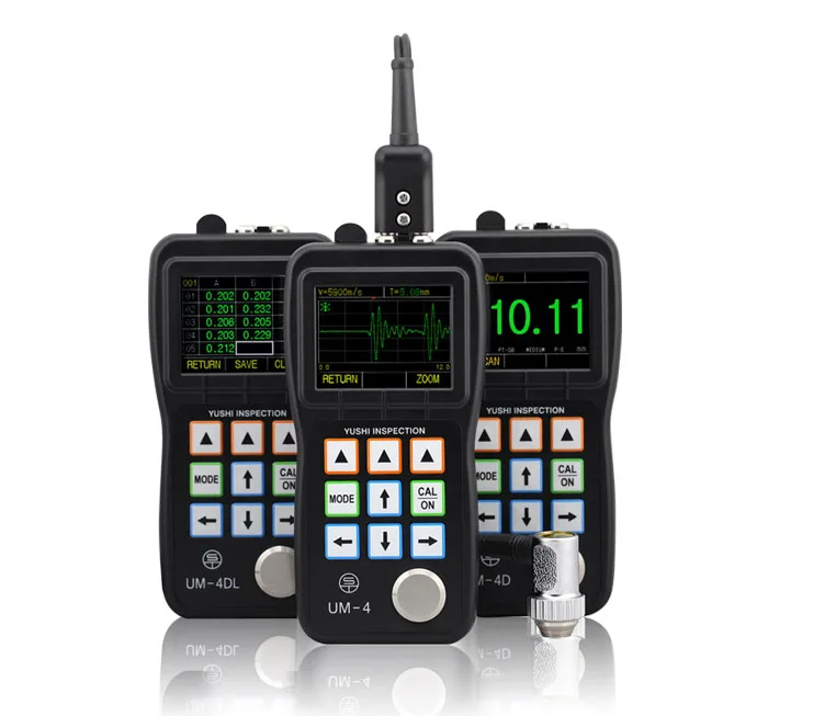 Yushi UM-4DL Ultrasonic Thickness Gauge Through Coating Function and a Scan snapshot 10800 Storage Communicate to the Computer