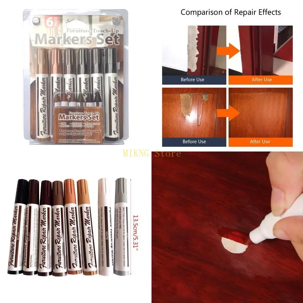 

6Pcs Furniture Marker Scratch Repair Marker best sale