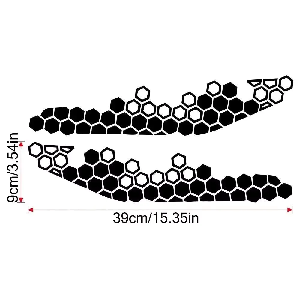 ملصقات رأس الدراجة النارية على شكل قرص العسل ملصق تزيين للدراجات النارية ملصق فينيل لاصق لتزيين رأس الجسم للدراجة النارية