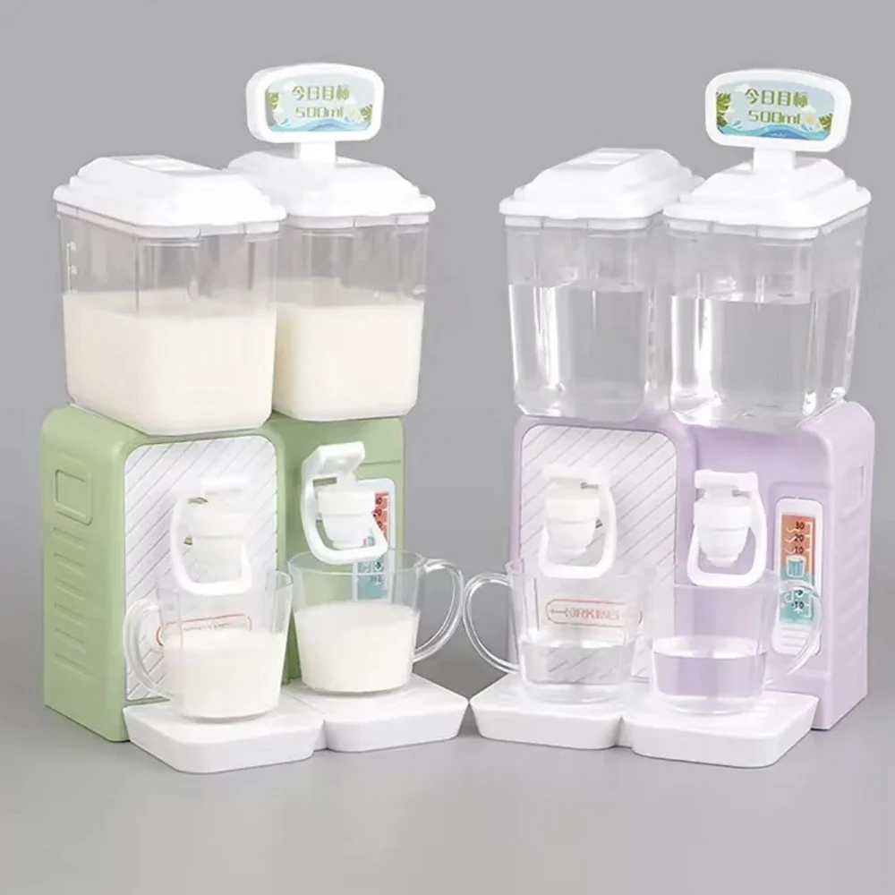 Mini Simulation Water Dispenser Can Pour Water Kitchen Model Ornament Beverage Miniature Furniture Dollhouse Accessorie Toy Gift