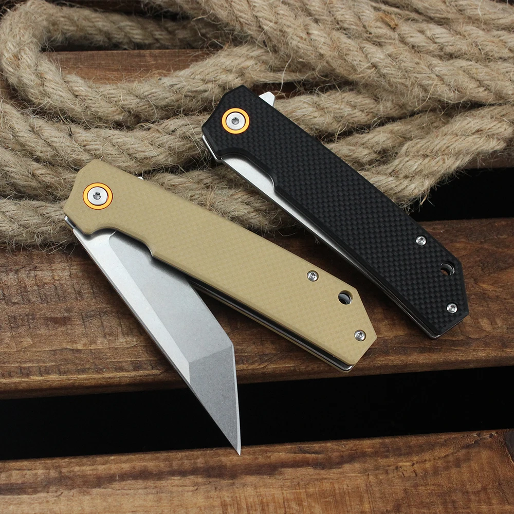 Coltello pieghevole tascabile D2 Lama G10 Maniglia Coltelli da sopravvivenza tattici militari da combattimento all'aperto Strumenti EDC per regalo da uomo