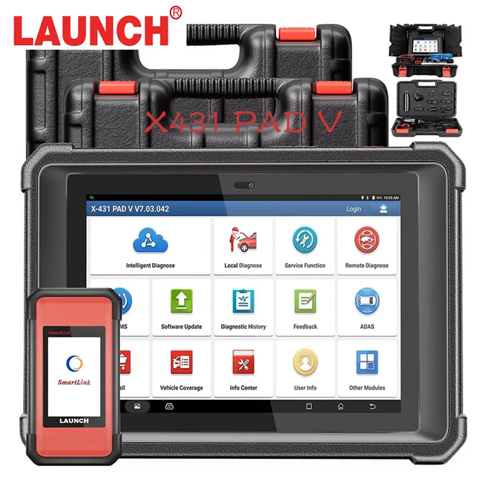 LAUNCH X431 PAD5 V Elite Advanced Automotive Online Programming Diagnosis Tool ECU Online Coding Bi-Directional Scanner