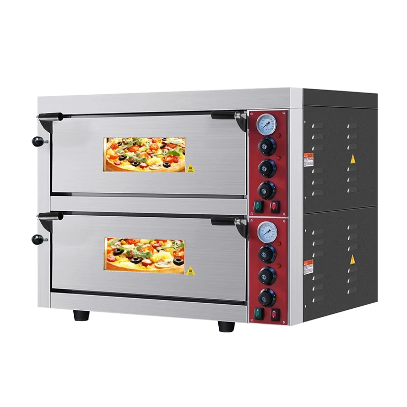 Pizza Oven 500 Degree Commercial Professional Single-Layer Baking Electric Bread Double Large Food Equipments Toast