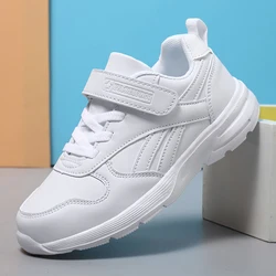 Scarpe da ginnastica per ragazzi scuola bianca in esecuzione scarpe da Tennis sportive per bambini scarpe da bambino quotidiane in pelle Casual ragazzo ragazza