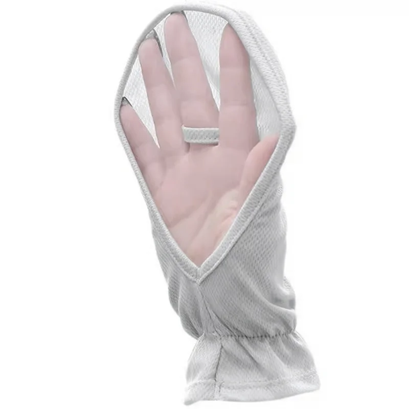 Gants de Protection Solaire Courts à Manches Ouvertes pour Femme, Mitaines Fines d'Équitation en Plein Air, de Conduite, d'Été