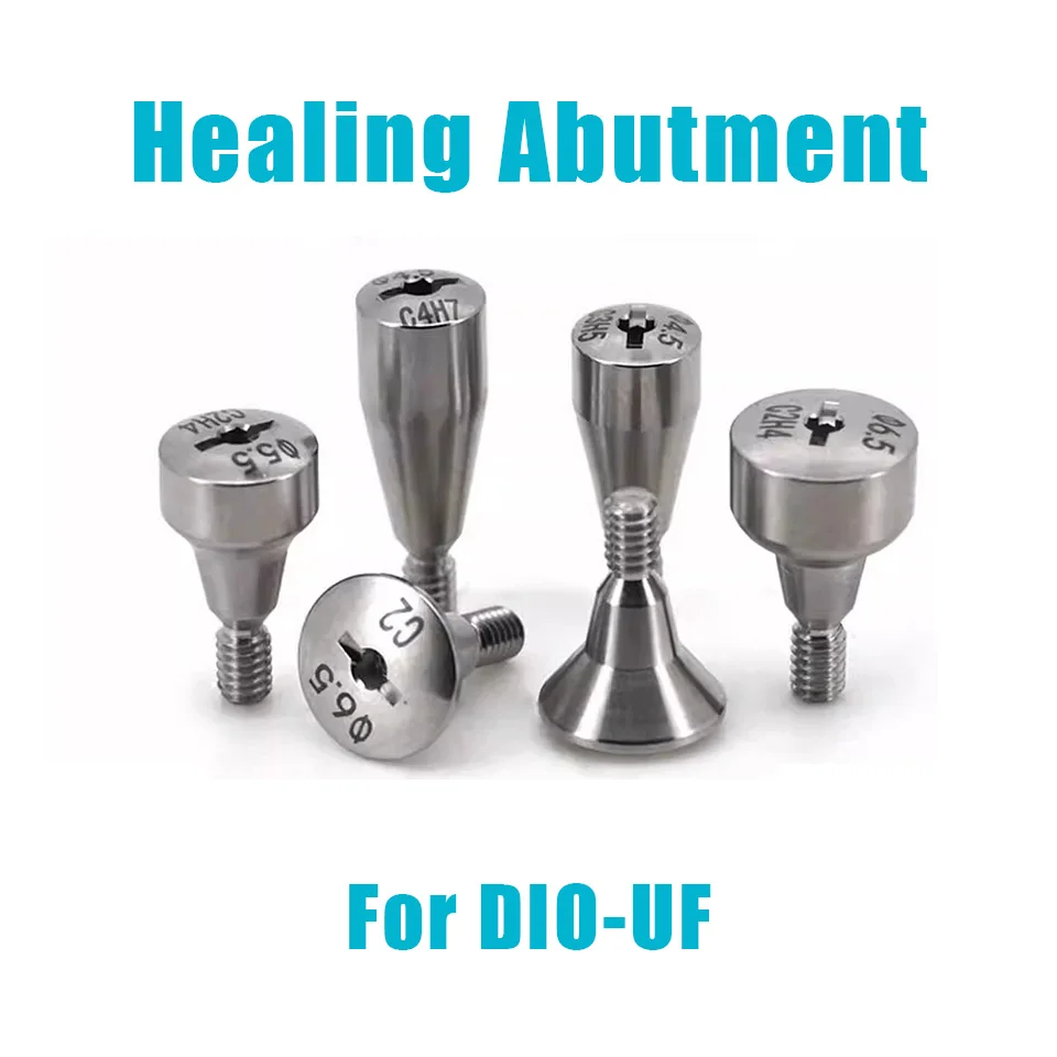 10Pcs Dental Healing Cap Abutment Fits Dio UF Implant System Gingival Former Dental Clinic Tools Implant Surgery Consumables