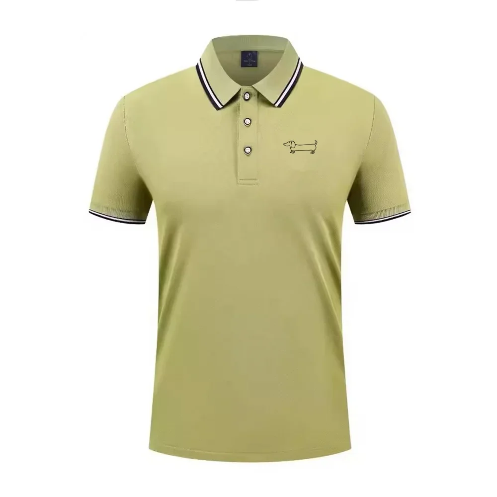 2026 Brand Men's New Summer Short Sleeve Polo Shirt High-end Breathable and Soft T-shirt Outdoor Fashion Casual Men's