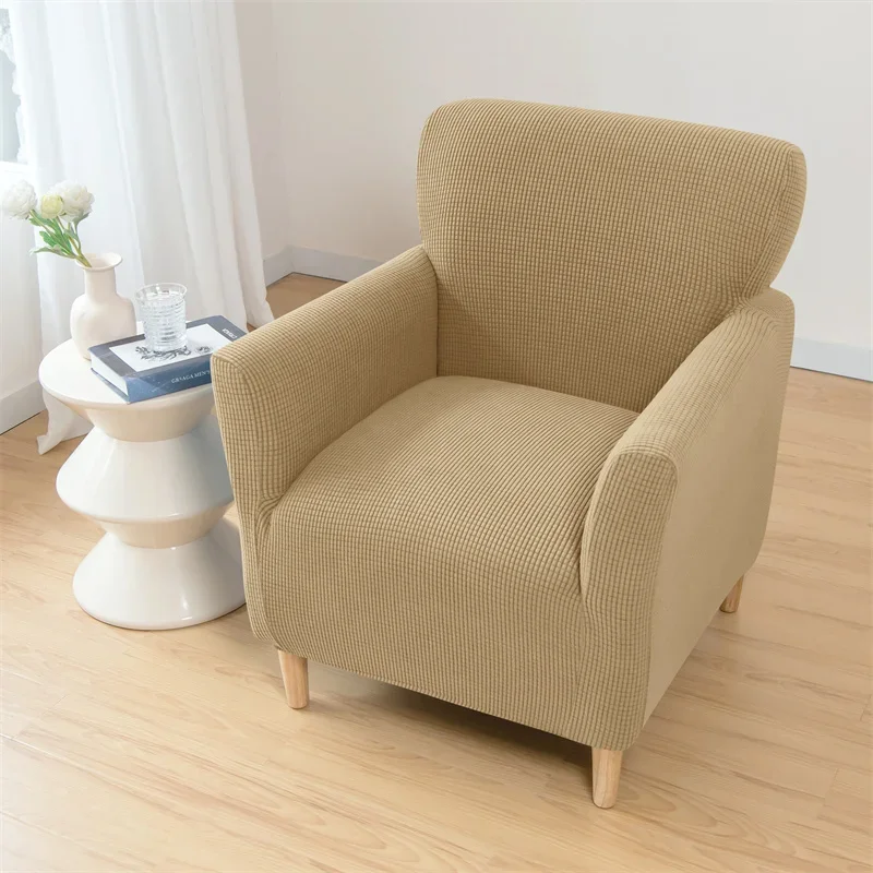 Housse de canapé extensible pour chaise de Club, en polaire, pour fauteuil de détente, une place, élastique, pour salon, Bar