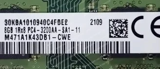 Para 8GB DDR4 3200 MHz PC4-25600 SODIMM Memória RAM para laptop (M471A1K43DB1-CWE)