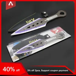 30cm Apex Legends Wraith Heirloom Kunai Weapon Model with Holster All Metal Knife Toy Sword Cosplay Prop Crafts Ornaments Gifts