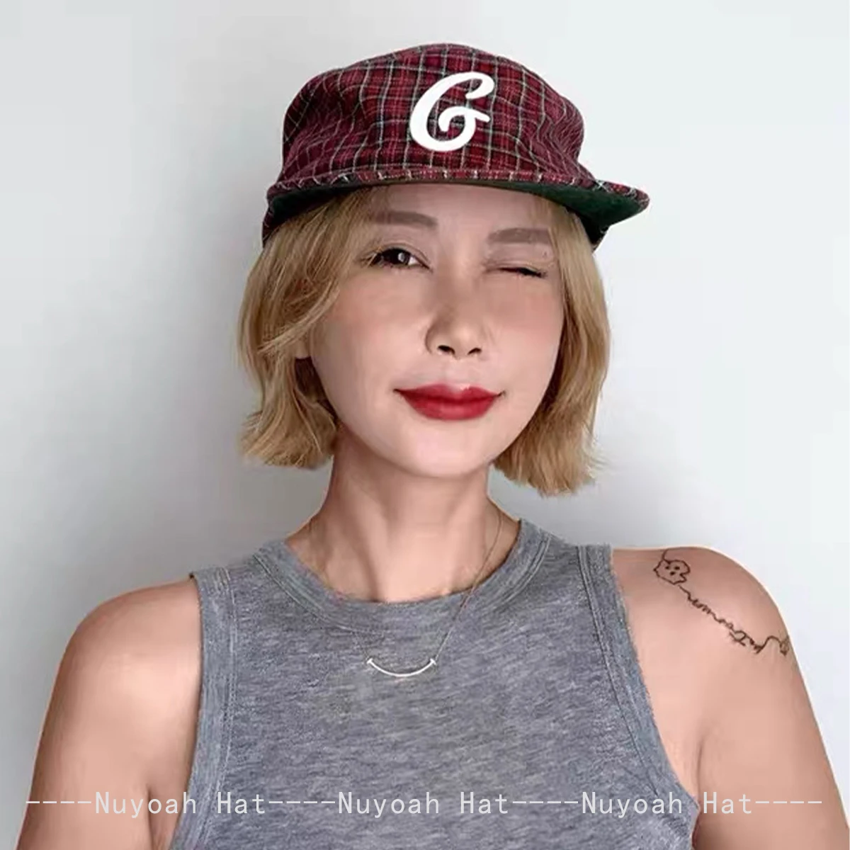 Nuevas Gorras de Béisbol con Bloques de Color y Bordado de Letras para Hombre y Mujer, Visera Plana, Versátiles, Estilo Retro, a la Moda