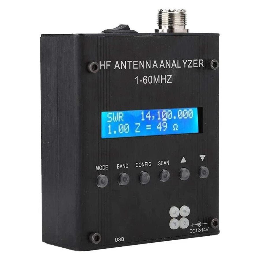 AA89 Antenna Analyzer,Bluetooth Digital Shortwave Antenna Analyzer MR300 Output 2.0V Pp Typical Adjustable Meter Tester