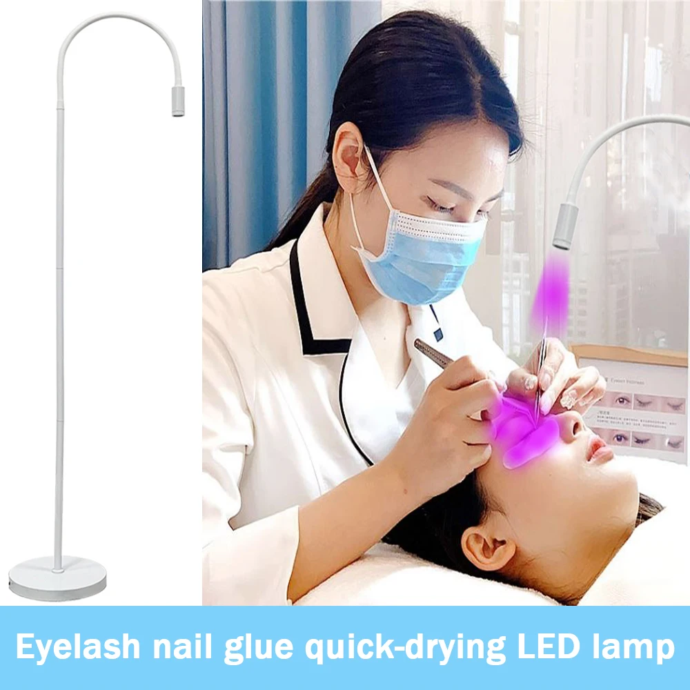 UV Colloidal Curing Light With Foot Switch Floor Lamp Eyelash Grafting Adhesive Fast Curing UVLED Lamp