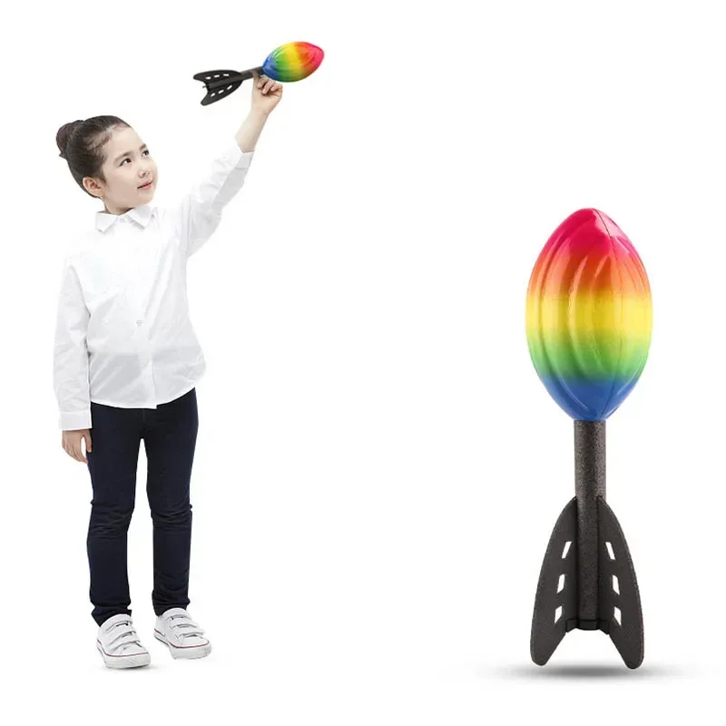 Rainbow Mini Rocket Zacht schuimwerpspel voor competitief buitenplezier Perfect speelgoed Sportcadeau voor jongens en kinderen overal