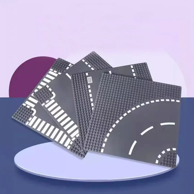 32*32 نقطة اللبنات الطوب قاعدة لوحة الكلاسيكية شارع المشاهد مستقيم منحني نهر اللوح الأساسي لتقوم بها بنفسك تجميع ألعاب أطفال #3