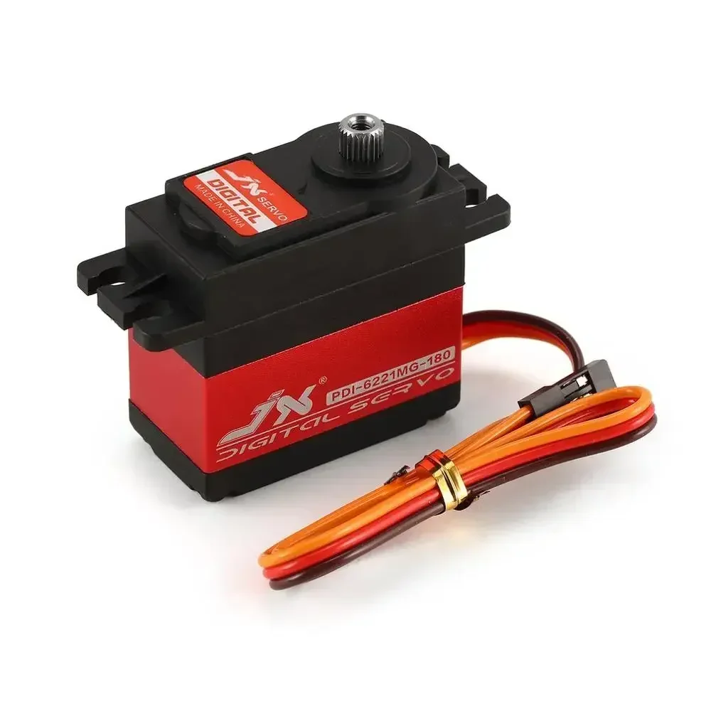 JX PDI-6221MG Servo digital impermeable de 20 kg 120 ° /180 ° /360 °   Engranaje de Metal de alto par para pieza de helicóptero Robot de barco de coche RC 1/8 1/10