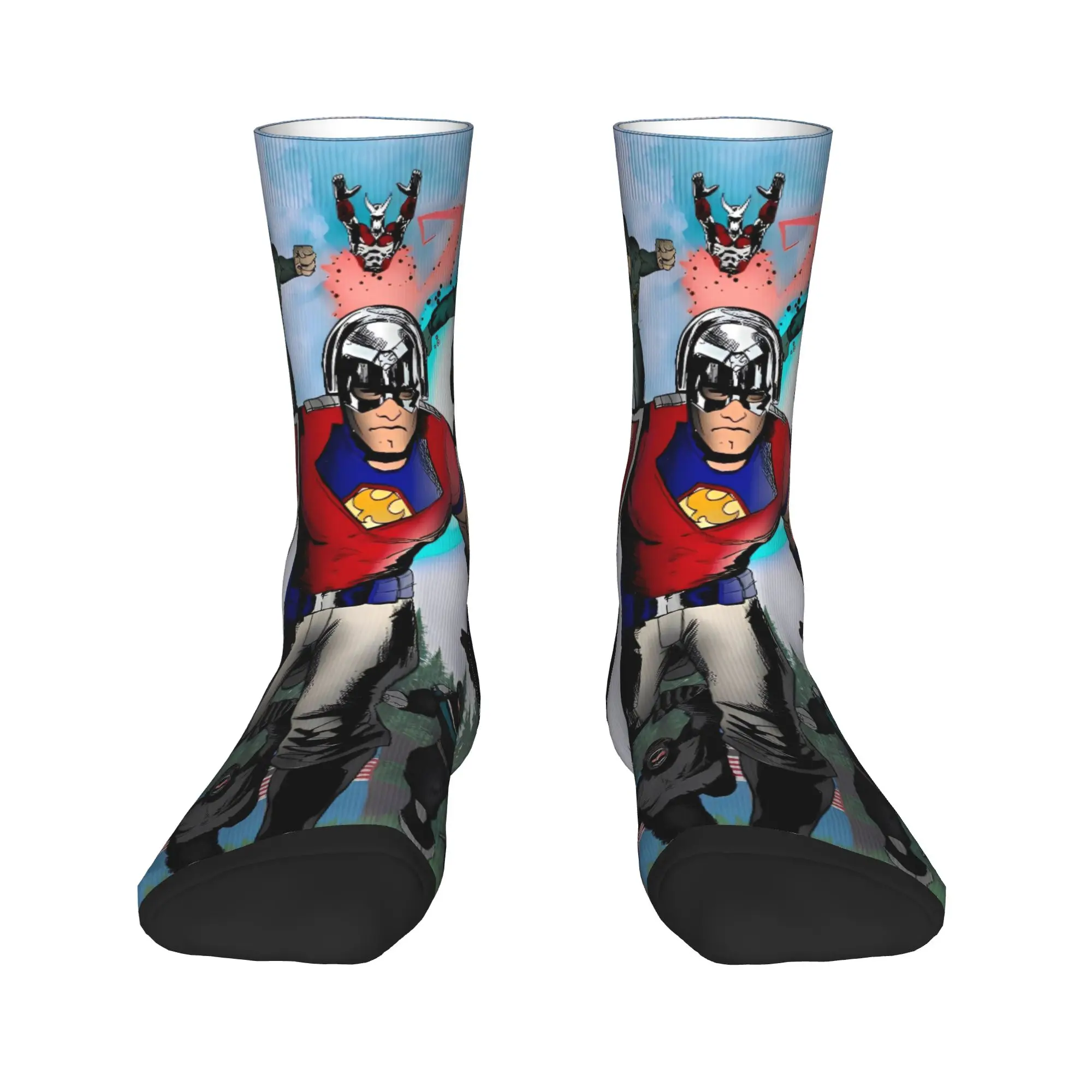 جوارب Peacemakers، جوارب عصرية للبالغين والرجال، جوارب خارجية عالية الجودة، جوارب ربيعية برسومات غير قابلة للانزلاق