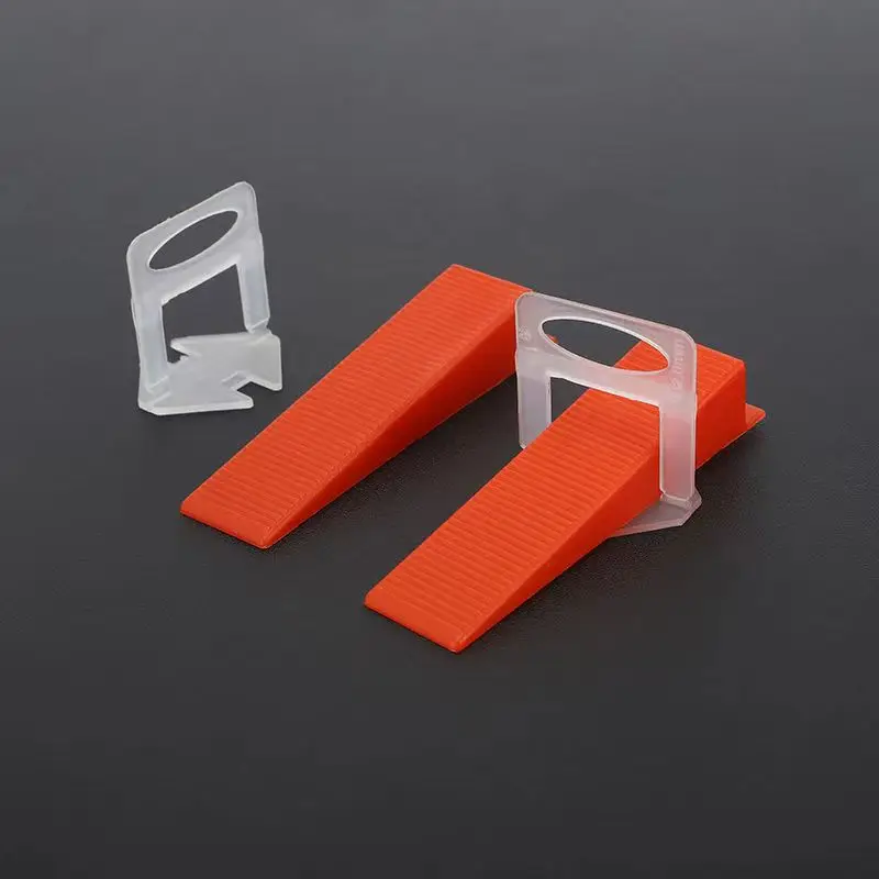 100pcs Tile Leveling Wedges Locator Level Tile Spacers for for Flooring Leveler Locator Spacers Adjustment Ceramic Tile Crevice