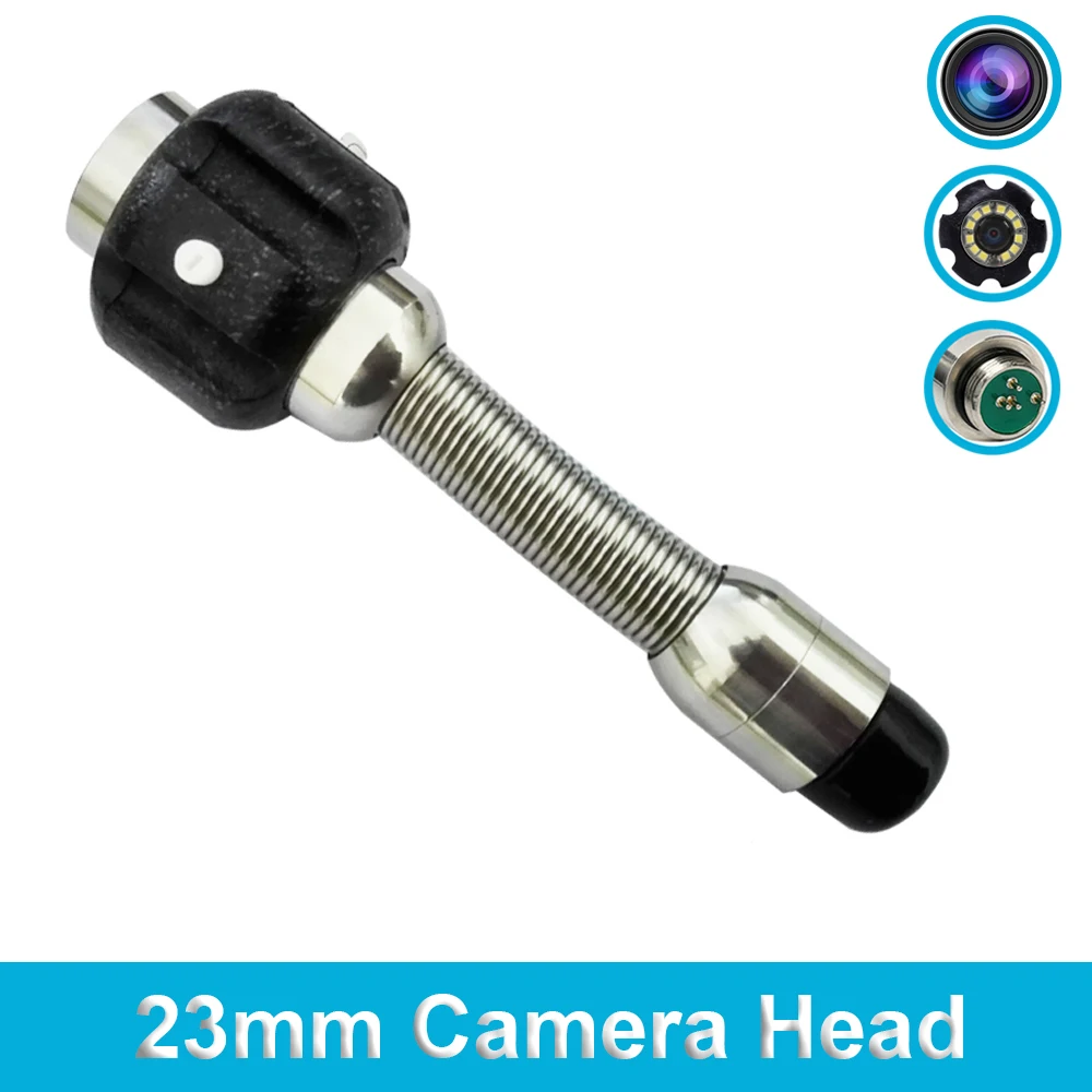 

Spring Camera 23mm Endoscope Lens Waterproof Drain Pipe Sewer Inspection Replacement Camera Head