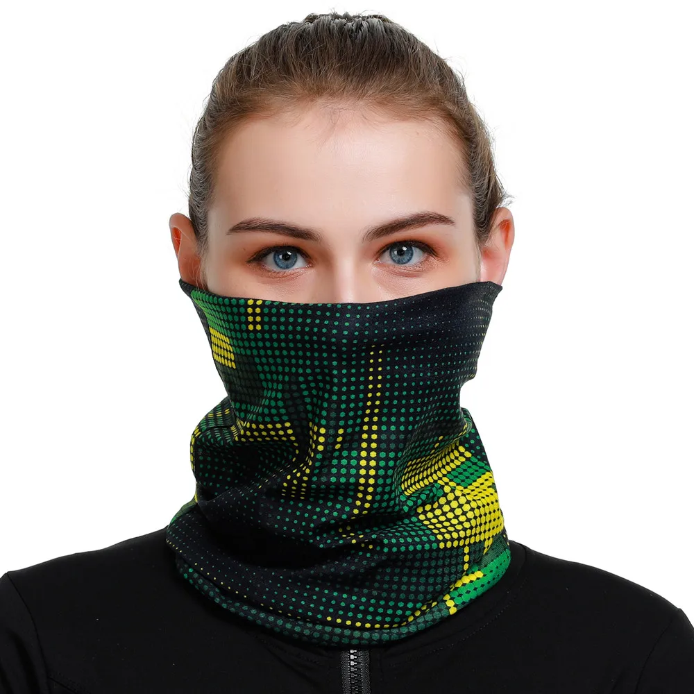 Vielseitiges nahtloses Bandana für Männer und Frauen, Farbverlauf, Sportmaske, Radfahren, Stirnband, Gesichtsschutz, Halstuch, Ciclismo-Sturmhaube – Detail 3