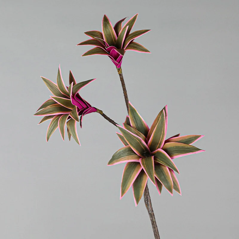 83 cm große künstliche Lilienpflanzen, Zweig, tropische Baumblätter, gefälschte Bambusblätter, fühlt sich echt an, Magnolienlaub für Zuhause, Hochzeit – Detail 5