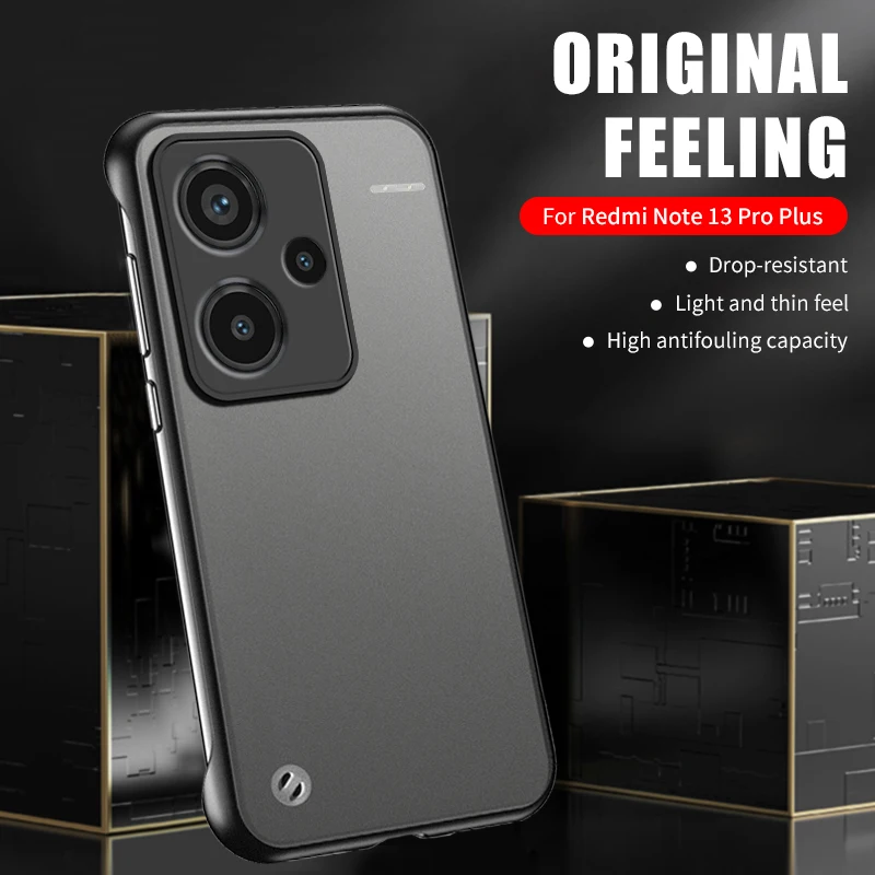 Frosted Case with Ring For Xiaomi Redmi Note 13 Pro Plus 5G Phone Protective Shell Redmi13pro+ Redmi13 13Pro Redmy Readmi 13pro+