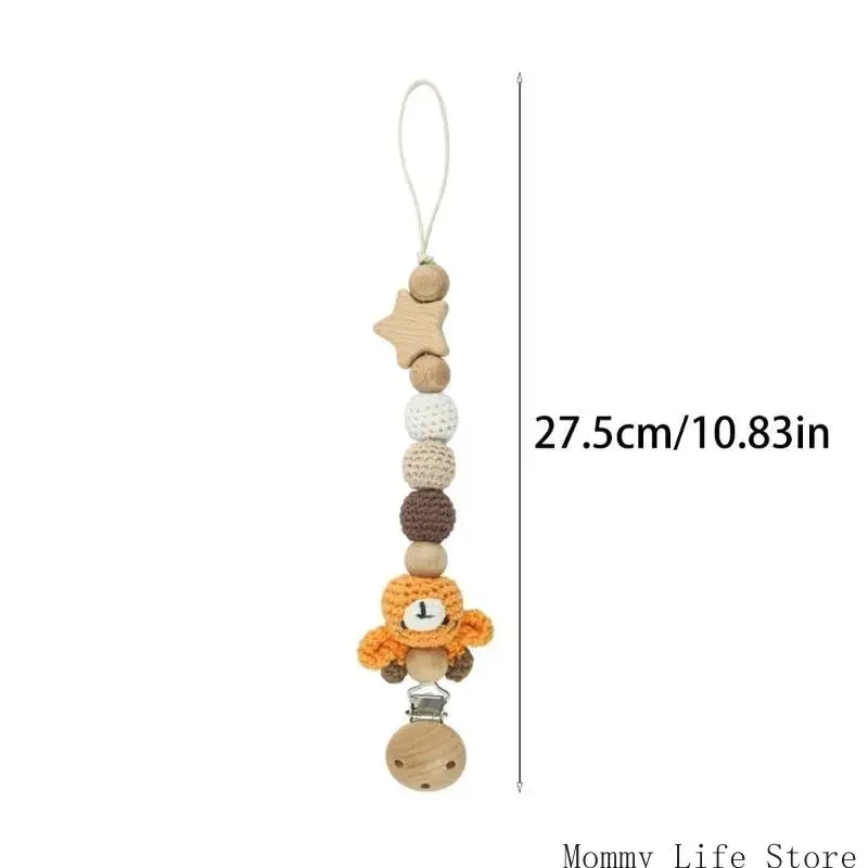 유아용 수더 체인 가벼운 아기용 고무젖꼭지 홀더 안전 장난감 부착 끈 낙하 방지 스트랩