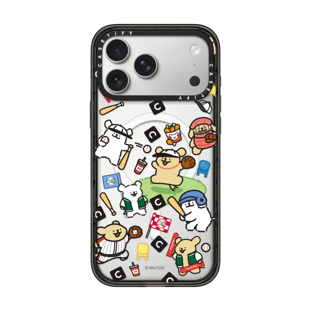 CASETiFY MAltese Line Dog Art Cute Series Magnetic Drop-proof Case for iPhone 13 14 15 16 17 Pro Max Air Plus Protect Cover view 2
