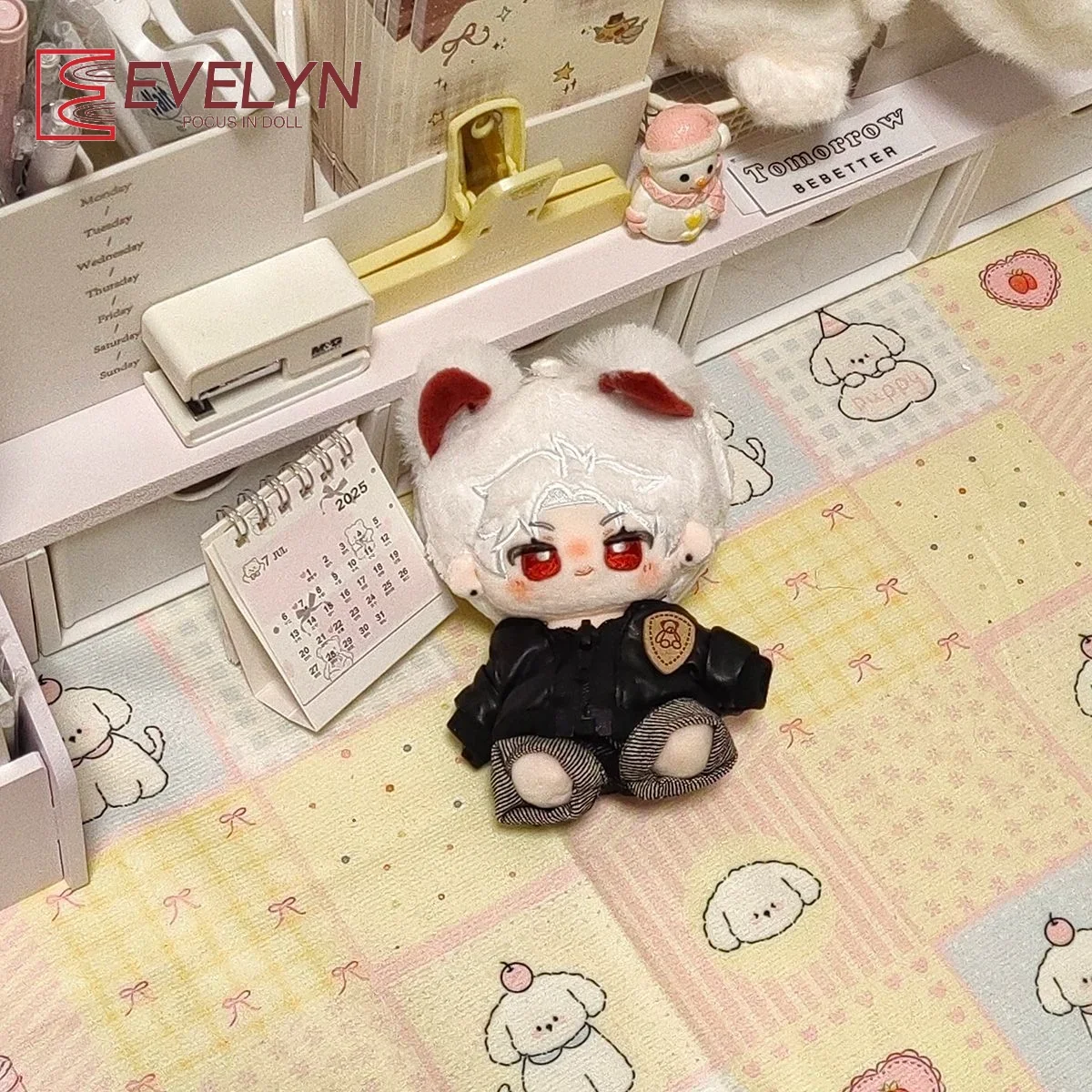 Evelyn 10/15CM Sylus Caleb Doll Clothes Cool and Trendyy Leather Jacket Suit Game Love and Deepspace Idol Doll's Wear Outfit