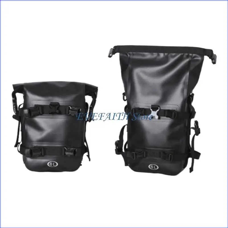 124B Motorcycle Tool Secure Straps Crash Bar Bag For Stable Riding Experience