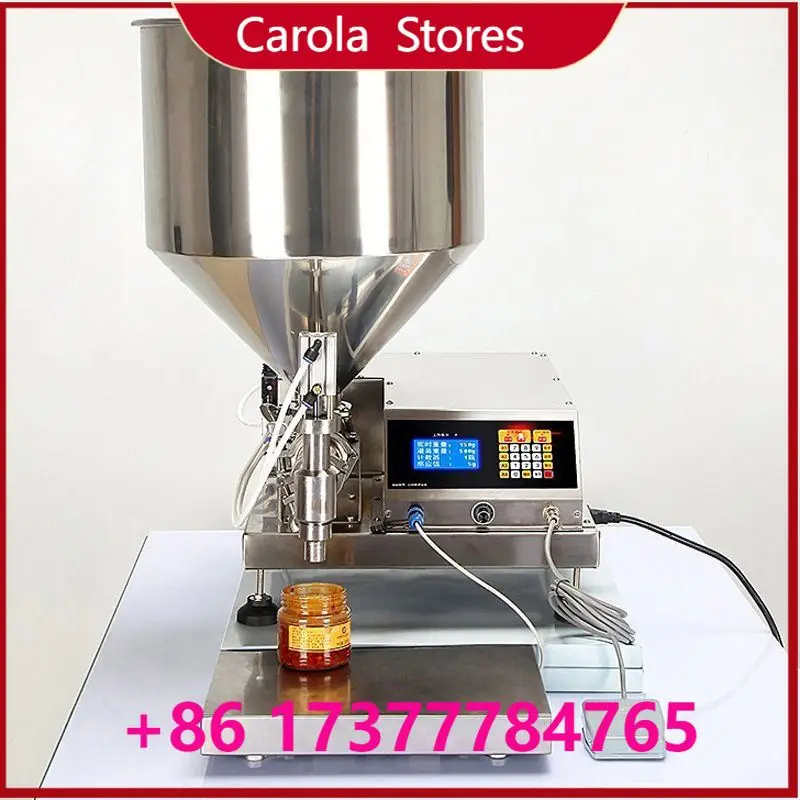 Automatic Paste Filling Capping Production Line, Commercial Fruit Jam Chili Tomato Paste Honey Jar Filling & Sealing Machine