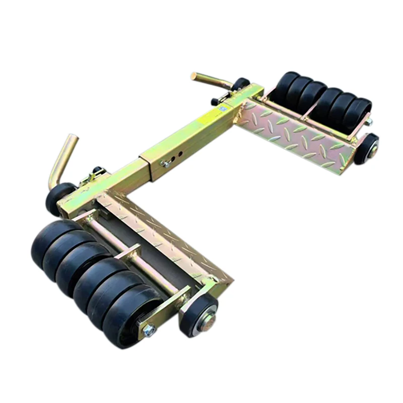 

Convenient 3 Tons Manual Car Moving Equipment Four-Wheel Lever-Type Mobile Car Dolly