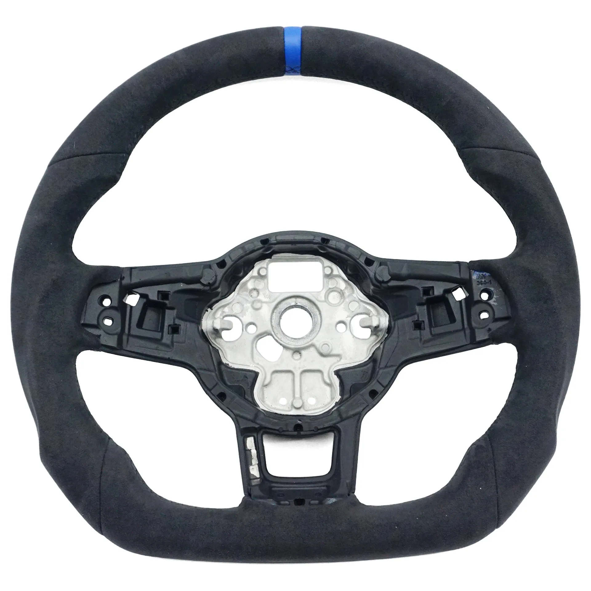 Suitable for Volkswagen Golf 7 GTI RLINE Full Flip Black Line with Blue Correct Standard Steering Wheel Bottom