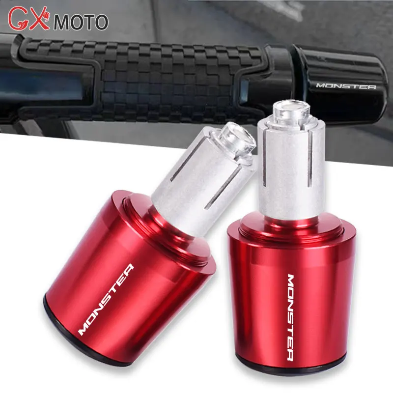 

For Ducati MONSTER 695 696 795 796 797 821 1200 1200S 1100/S EVO Motorcycle CNC Handle Bar Handlebar Grips Cap End handle Plugs