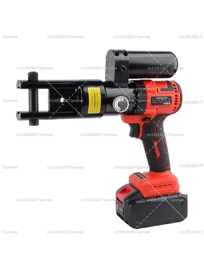Portable Battery Powered Hydraulic Crimping Tool for 70-300mm Cable Lug, Cordless Wire Terminal Press